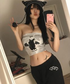 Cardigans, Polka Dot Swimsuit Vintage - Y2K Bat Rabbit Tube Top