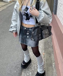 Cardigans, Polka Dot Swimsuit Vintage - Y2K Bat Rabbit Tube Top