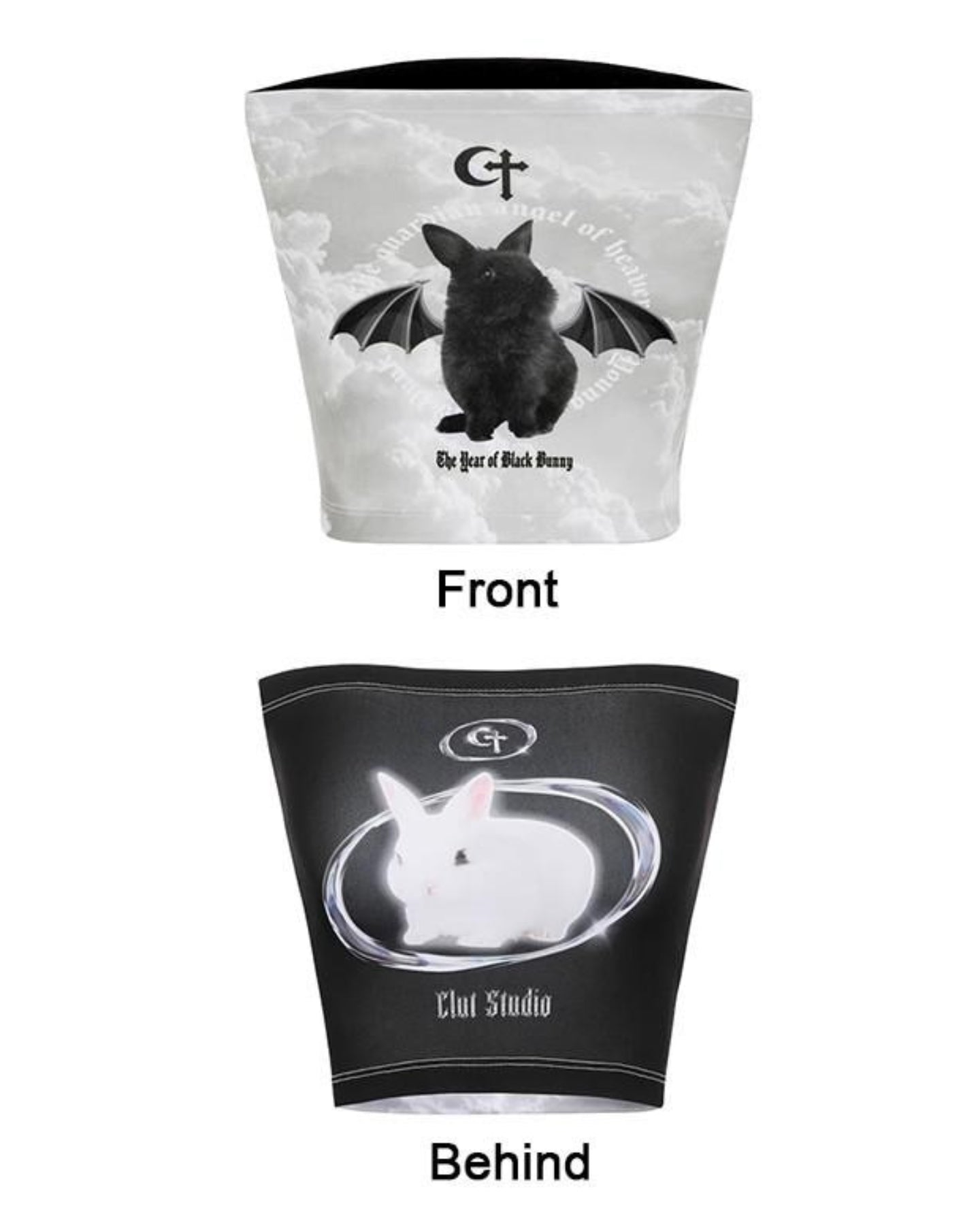 Cardigans, Polka Dot Swimsuit Vintage - Y2K Bat Rabbit Tube Top Cardigans, Polka Dot Swimsuit Vintage - Y2K Bat Rabbit Tube Top