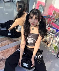 Cardigans, Polka Dot Swimsuit Vintage - Y2K Bat Rabbit Tube Top