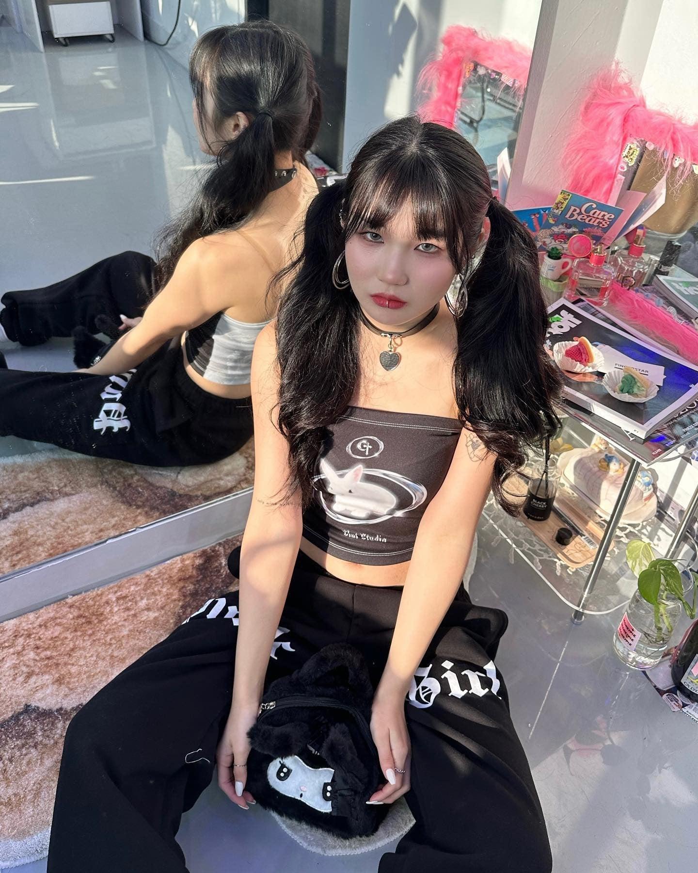 Cardigans, Polka Dot Swimsuit Vintage - Y2K Bat Rabbit Tube Top Cardigans, Polka Dot Swimsuit Vintage - Y2K Bat Rabbit Tube Top