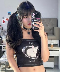 Cardigans, Polka Dot Swimsuit Vintage - Y2K Bat Rabbit Tube Top