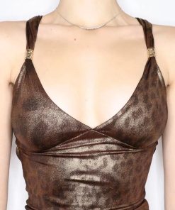 Carrie Bradshaw, Girl Dressing Style - Baddie Leopard Backless Top