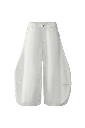 Casual Loose Machete Pants - Trendy Three-Quarter Shorts for Summer 2025 - American Style Fashion