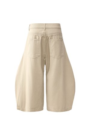 Casual Loose Machete Pants - Trendy Three-Quarter Shorts for Summer 2025 - American Style Fashion