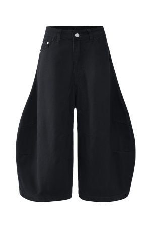 Casual Loose Machete Pants - Trendy Three-Quarter Shorts for Summer 2025 - American Style Fashion
