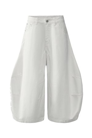 Casual Loose Machete Pants - Trendy Three-Quarter Shorts for Summer 2025 - American Style Fashion