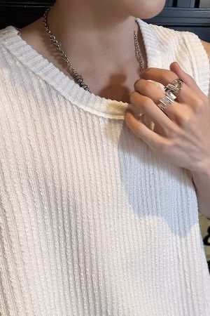 Casual Loose Snake Pattern Ribbed Sleeveless Tank Top for Men - Summer Lazy Style Solid Color Vest Inner Wear