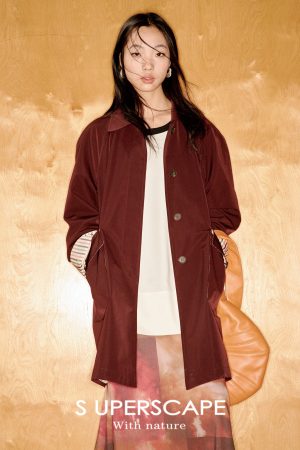 Casual Mid-Length Trench Coat with Color-Blocking Design for Early Spring Fashion