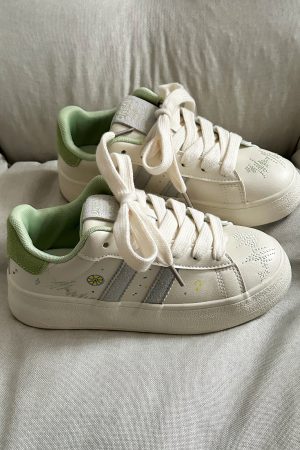 Casual Platform Sneakers for Women - Thick-Soled White Loafers, Versatile Niche Design, 2025 Trendy Footwear