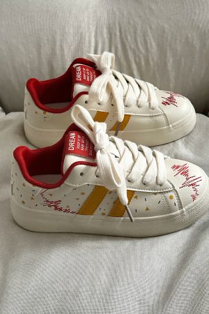 Casual Platform Sneakers for Women - Thick-Soled White Loafers, Versatile Niche Design, 2025 Trendy Footwear