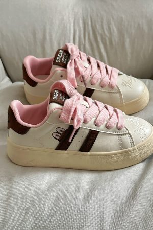Casual Platform Sneakers for Women - Thick-Soled White Loafers, Versatile Niche Design, 2025 Trendy Footwear