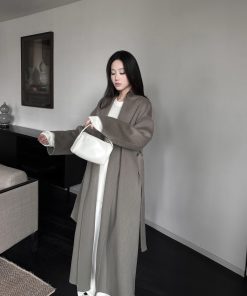 Casual Relaxed Wool Sweater for Women - Versatile Long Sleeve Top in Lazy Row Style, High-Quality Knit Fashion