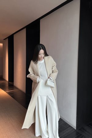 Casual Relaxed Wool Sweater for Women - Versatile Long Sleeve Top in Lazy Row Style, High-Quality Knit Fashion