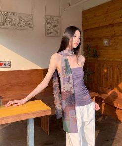 Casual School Outfits, Adrette Outfits - Mesh Layered Tube Top