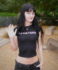 Casual Spring, Cute Baggy Outfits Casual - Hi & Bye Haters Crop Top