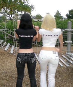 Casual Spring, Cute Baggy Outfits Casual - Hi & Bye Haters Crop Top