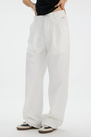 Casual Straight-Leg Pants for Women - Loose Fit, Comfortable All-Season Trousers in 3 Colors - Versatile Everyday Style