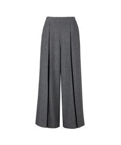 Casual Wide-Leg Gray Pants for Women - High-End Loose Fit, Spring/Summer, Trendy Lazy Style, Perfect for Everyday Wear