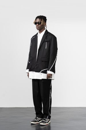 Casual Wide Loose Trousers with Raw Edge Design - Spring Straight Leg Pants for Effortless Style