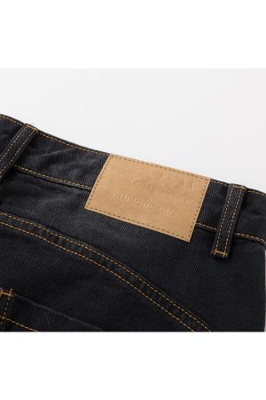 Cat Whisker Curved Blade Relaxed Denim Jeans | Scythe Banana Pants | American Style 90s Fashion