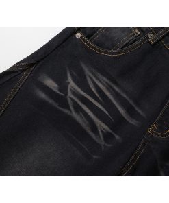 Cat Whisker Curved Blade Relaxed Denim Jeans | Scythe Banana Pants | American Style 90s Fashion