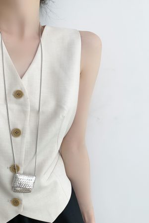 Chanel-Inspired Women's Casual Vest - 2025 Summer Old Money Style Outerwear
