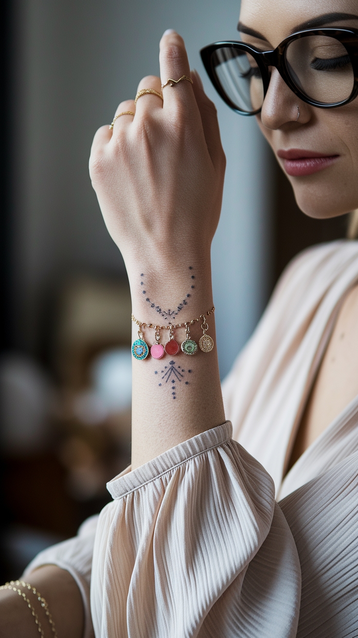Charm Bracelet Tattoo for Women: A Unique Expression outfit idea