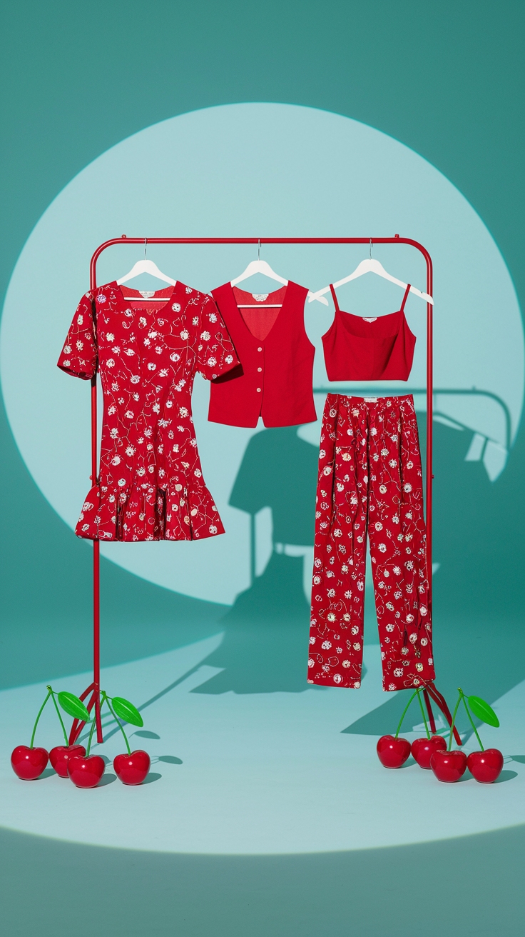 Cherry Red Clothes: The Bold Color You Need in Your Wardrobe outfit idea