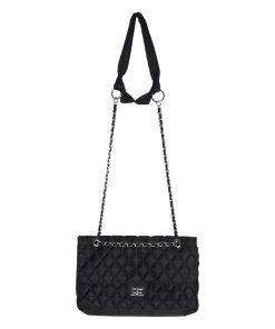 Chic 2025 Chanel-Style Embroidered Chain Bag for Women - Trendy Large-Capacity Oxford Cloth Shoulder Crossbody Tote