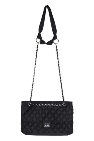 Chic 2025 Chanel-Style Embroidered Chain Bag for Women - Trendy Large-Capacity Oxford Cloth Shoulder Crossbody Tote