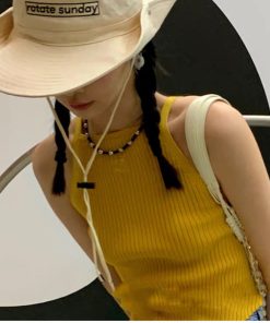 Chic Minimalist Black Agate Gemstone Clavicle Chain Necklace - European & American Light Luxury Beaded Design