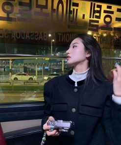 Chic Pumpkin Woolen Coat Set with High-End Quality Top and Pants - Elegant Heiress Style Outfit for Fashionable Looks