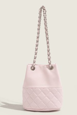 Chic Quilted Chain Bucket Bag - 2025 Fashion Crossbody Shoulder Bag for Women, High-End Niche Style