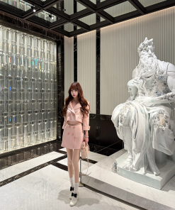 Chic Two-Piece Set with Skirt and Jacket, Chanel-Style, Casual Artistic Women's Wear, 2025 Collection, Trendy Fashion Ensemble