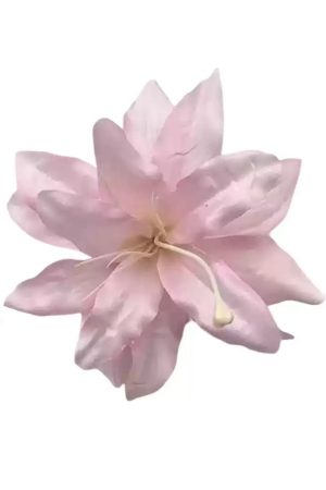 Chinese Style Ancient Fashion Hairpin with Faux Flowers for Side Bangs - Cool Serene Atmosphere Lily Hair Accessory