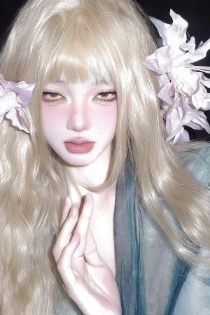 Chinese Style Ancient Fashion Hairpin with Faux Flowers for Side Bangs - Cool Serene Atmosphere Lily Hair Accessory