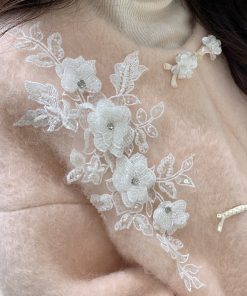 Chinese Style Embroidered Woolen Thick Coat for Women, High-End Loose Fit Winter Outerwear, National Wind Fashion