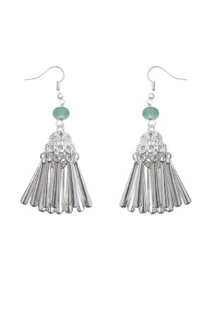 Chinese-Style Ethnic Miao Tassel Earrings for Women - Niche High-End Light Luxury Fashion Accessories for Travel and Photography