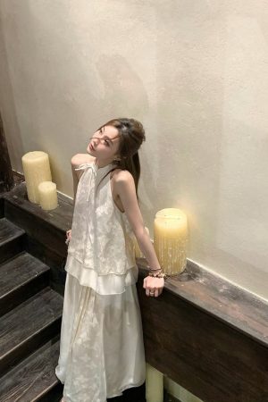 Chinese-Style High-End Butterfly Print Dress Set for Women - Summer Two-Piece National Wind Long Skirt & Top
