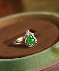 Chinese Style Natural Jade Gourd Earrings for Women - Pure Silver, Yang Green Gemstone Accessories, National Wind Design