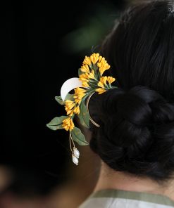 Chinese-Style Osmanthus Hairpin for Updos, Floral U-Shaped Hairpin, Daily Hanfu Headwear, Ancient Tang Style Accessories