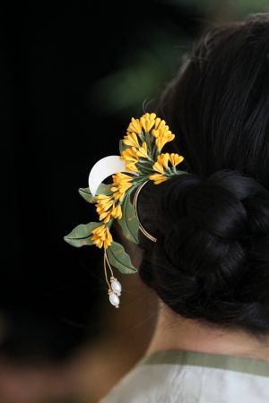 Chinese-Style Osmanthus Hairpin for Updos, Floral U-Shaped Hairpin, Daily Hanfu Headwear, Ancient Tang Style Accessories