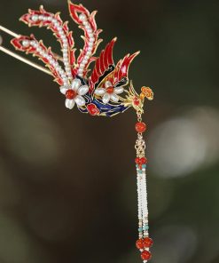 Chinese-Style Phoenix Hairpin 2025 High-End Hanfu Headwear Wedding Hair Accessories for Qipao Updo Women