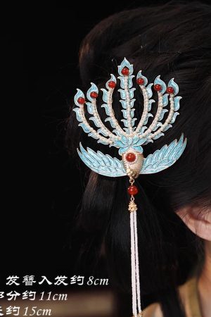 Chinese-Style Phoenix Hairpin for Weddings, High-End Xiuhua Headpiece, Ancient Hanfu Bun Hair Accessory