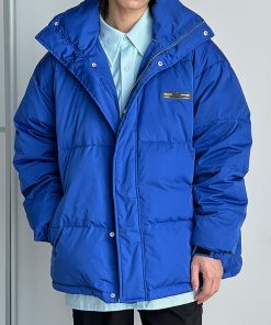 Classic Bread Down Jacket for Men - Roaring Beast Design, Warm and Stylish Winter Outerwear