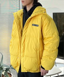 Classic Bread Down Jacket for Men - Roaring Beast Design, Warm and Stylish Winter Outerwear