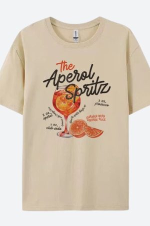 Classic Outfits Ideas, Cute Outfits For Blondes - Aperol Spritz Tee