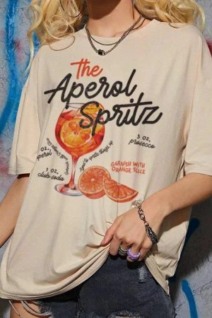 Classic Outfits Ideas, Cute Outfits For Blondes - Aperol Spritz Tee