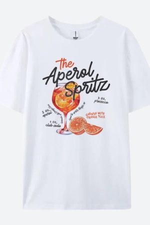 Classic Outfits Ideas, Cute Outfits For Blondes - Aperol Spritz Tee